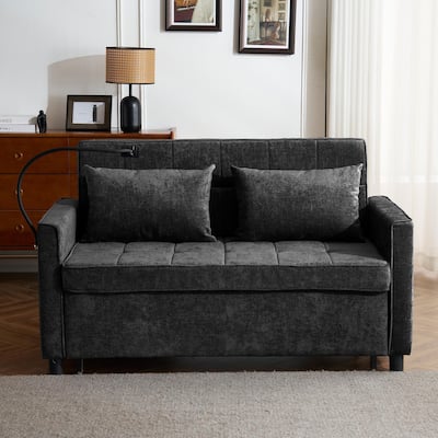 56.9 " Pull-Out Lounge Sofa Bed
