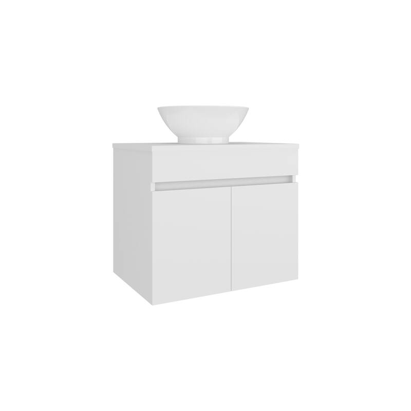 Bathroom Vanity with Clean, and minimalist design, 2 Doors with durable engineered wood