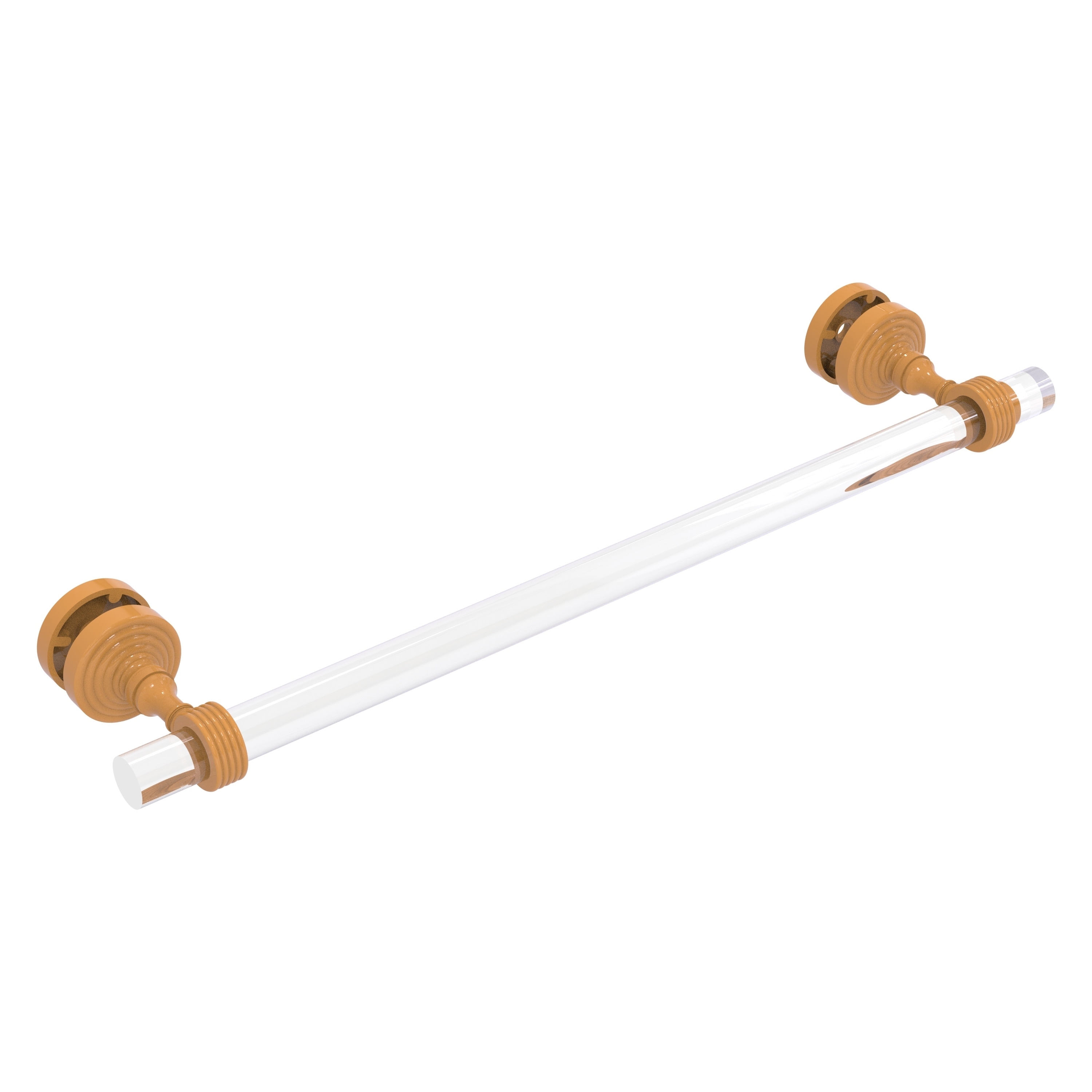 Allied Brass Pacific Grove Collection 18 Inch Shower Door Towel Bar with Grooved Accents