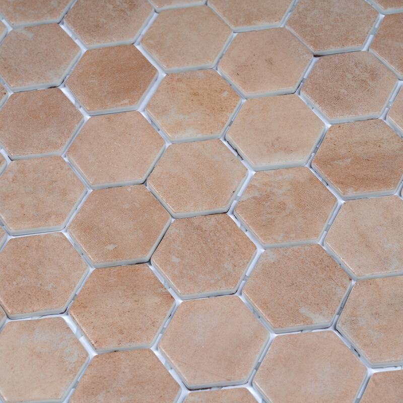 Lucenza 12x12 in. Matte Recycled Glass Hexagon Mosaic Wall and Floor Tile (5.28 sq ft/case, 6-Pack)