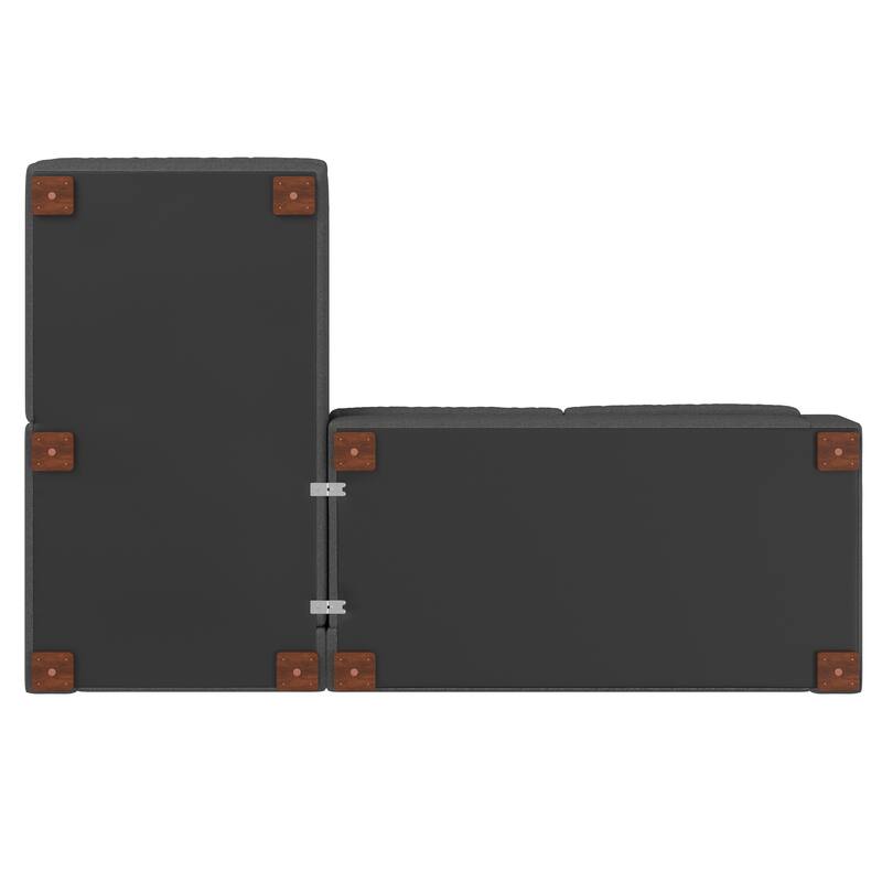 WYNDENHALL Roscoe Left-Facing Sectional in Tightly Woven Performance Fabric