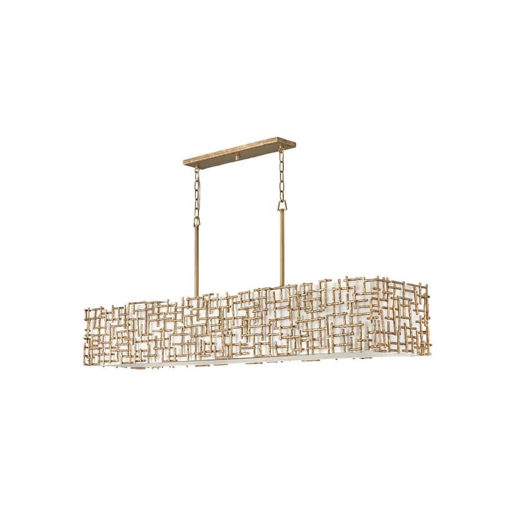 Fredrick Ramond Farrah 10 Light 60" Wide Linear Chandelier
