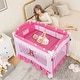 preview thumbnail 4 of 7, Costway Portable Baby Playpen Crib Cradle Changing Pad Mosquito Net