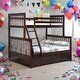 preview thumbnail 2 of 18, Twin over Twin House Bunk Bed With Shelves And Drawers,Elegant Children Bed