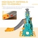 preview thumbnail 5 of 6, 3 in 1 Toddler Swing and Slide Set, with Climber, Basketball Hood
