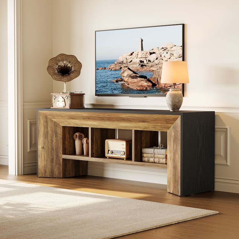  TV Stand with 3 Cubes Storage Organizer