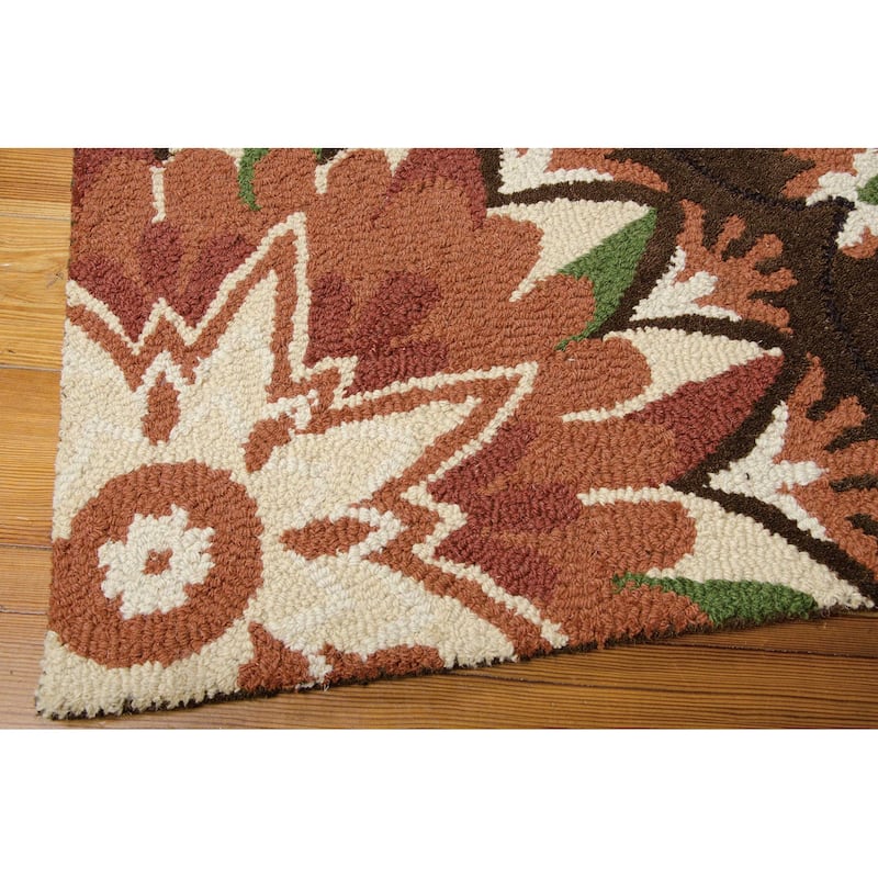 Nourison Suzani Abstract Floral Textured Hand-tufted Area Rug