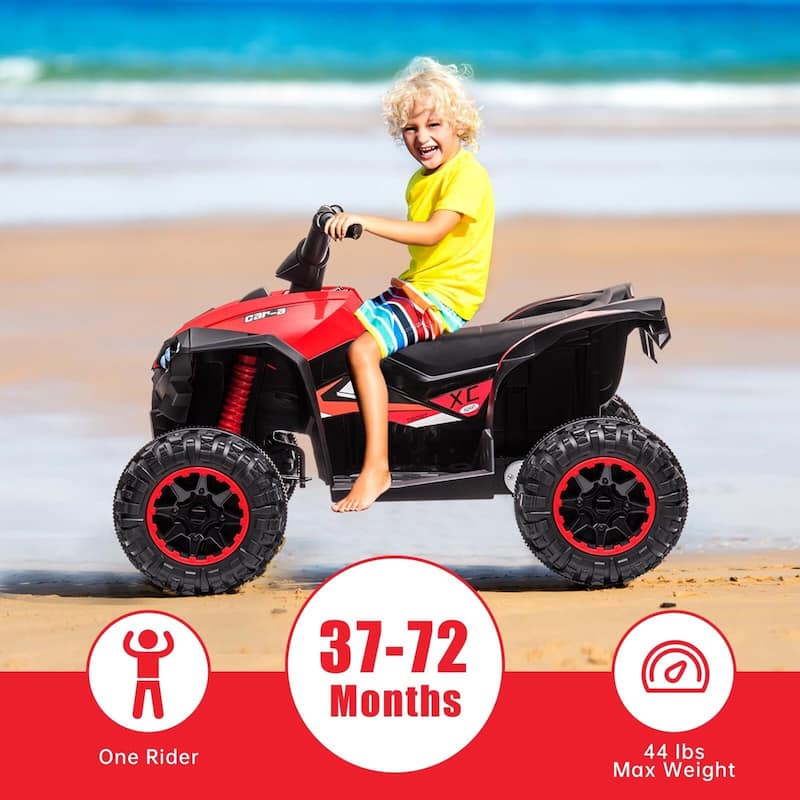 12V Battery Powered Electric Four-Wheeler with Music