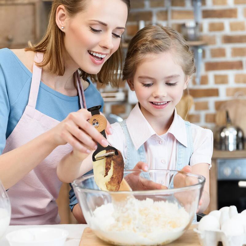 4.75" Black and Mustard Yellow Passover Matzah Ball Peeler