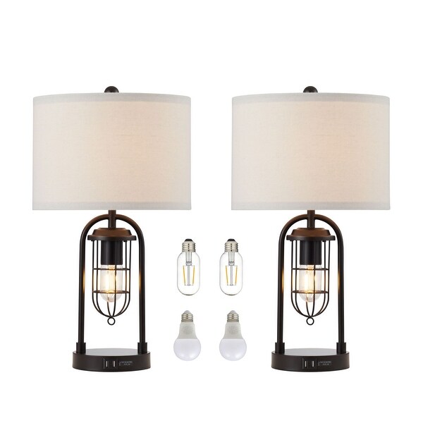 Table lamp with night store light and usb port