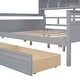preview thumbnail 11 of 34, Full Daybed with Drawers & Shelf - Elegant Multi-Functional Style