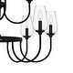 preview thumbnail 5 of 7, Viscount 18-Light Matte Black Chandelier