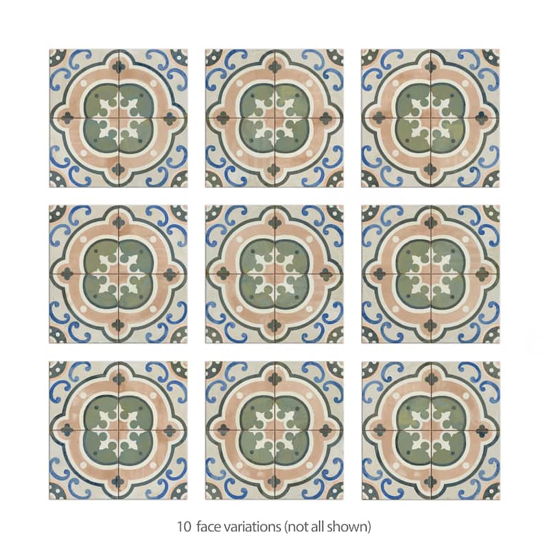 Merola Tile Kings Barna Raval 17-5/8" x 17-5/8" Ceramic Floor and Wall Tile