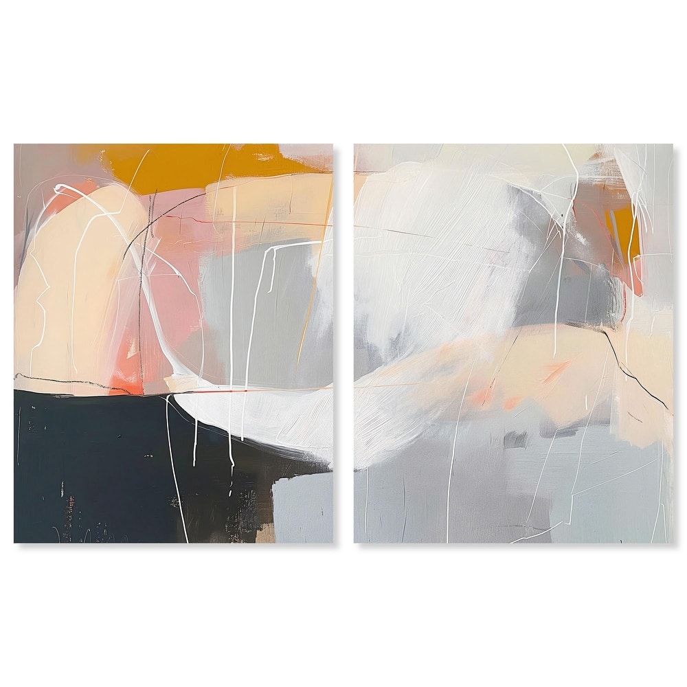 California in Haze Canvas Set of 2 by Art Remedy, Gallery Wrapped