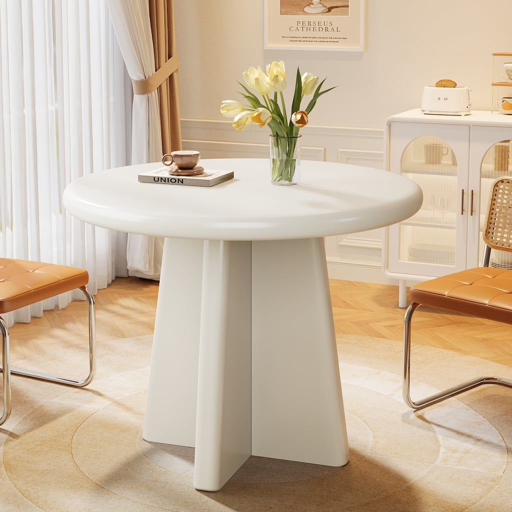 31.5-Inch Round Dining Table for 2-4