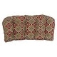 preview thumbnail 30 of 37, 42-inch Rounded Back Tufted Outdoor Loveseat/Bench Cushion