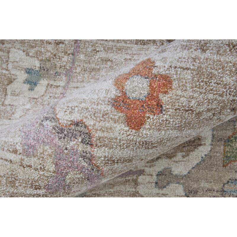 HomeRoots Abstract Bohemian Rectangle Area Rug