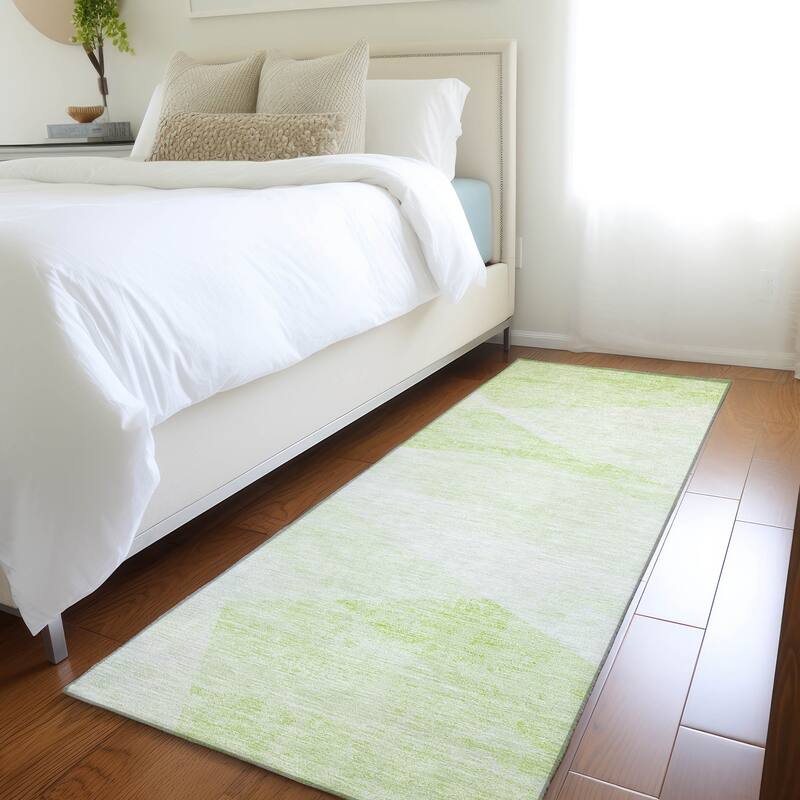 Machine Washable Indoor/ Outdoor Chantille Contemporary Geo Rug