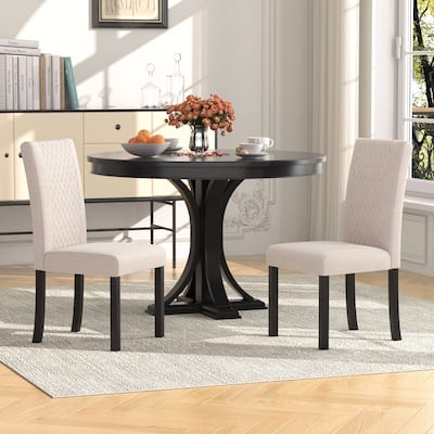 VECELO Upholstered Dining Chairs Set of 2/4/6 Parson Classic Upholstered Dining Chair Modern Parson Chairs