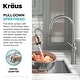 preview thumbnail 35 of 147, Kraus 2-Function 1-Handle 1-Hole Pulldown Sprayer Brass Kitchen Faucet
