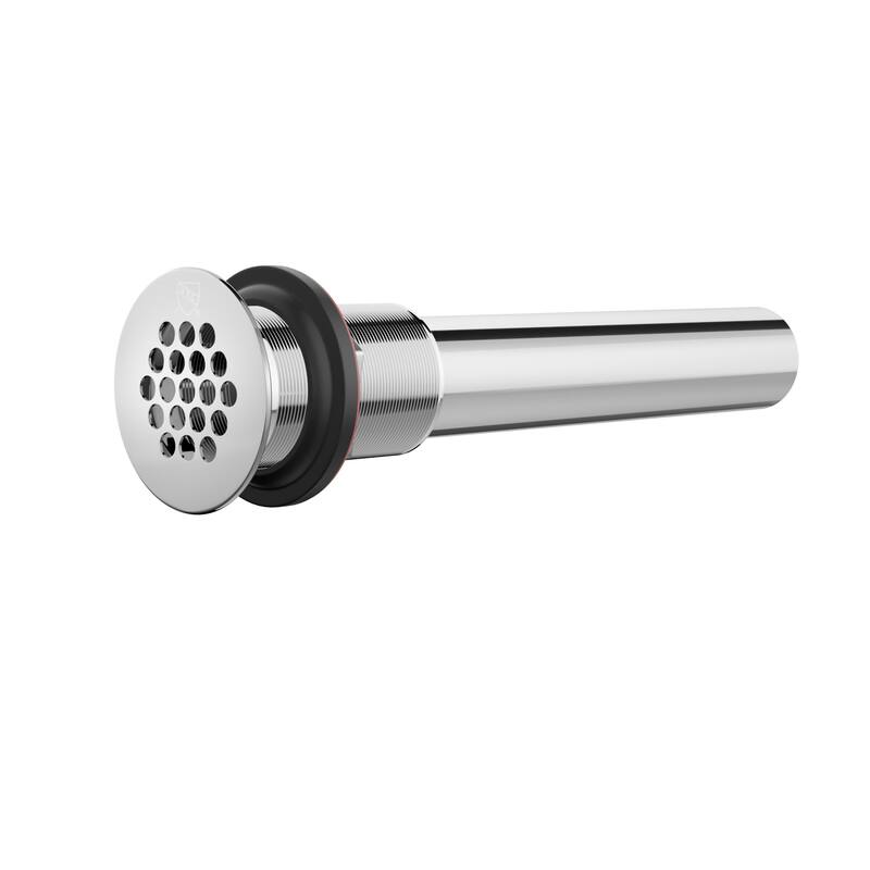 Jones Stephens D70105 Chrome Commercial GRID Drain L/ O/FLOW HOLES - Chrome Plated