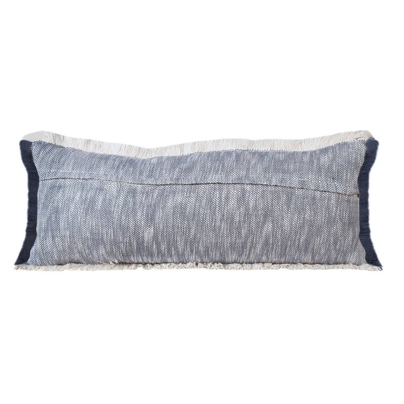 Sevita Two-Tone Cotton Fringe Throw Pillow