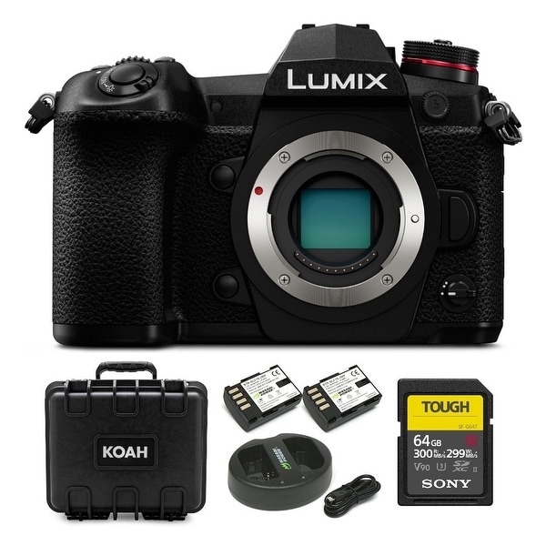 Panasonic Lumix G9 Mirrorless Micro Camera Body and Accessory Kit. Opens flyout.