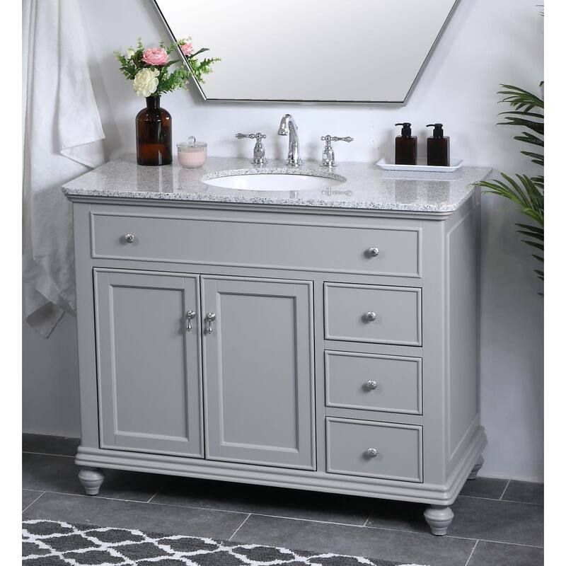 Elegant Lighting VF12342 Otto 42" Free Standing Single Basin Vanity