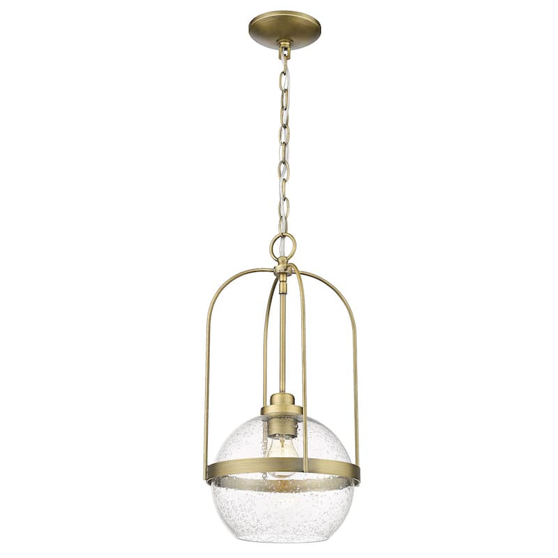 Devonshire 1-light Pendant w/ Clear Seeded Glass