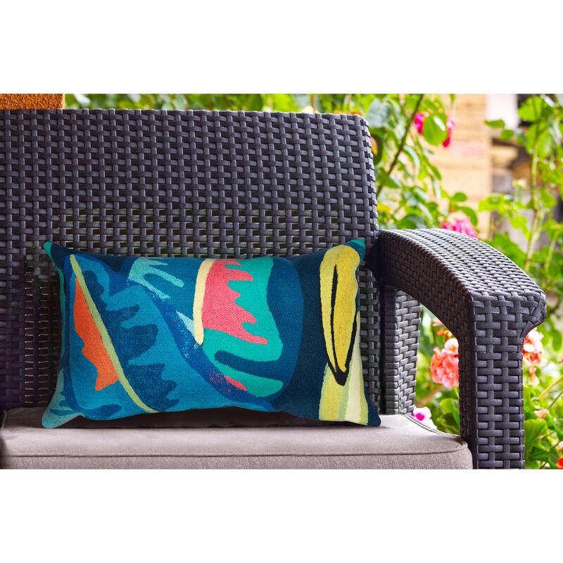 Liora Manne Visions III Banana Plant Indoor/Outdoor Pillow - 12" x 20"