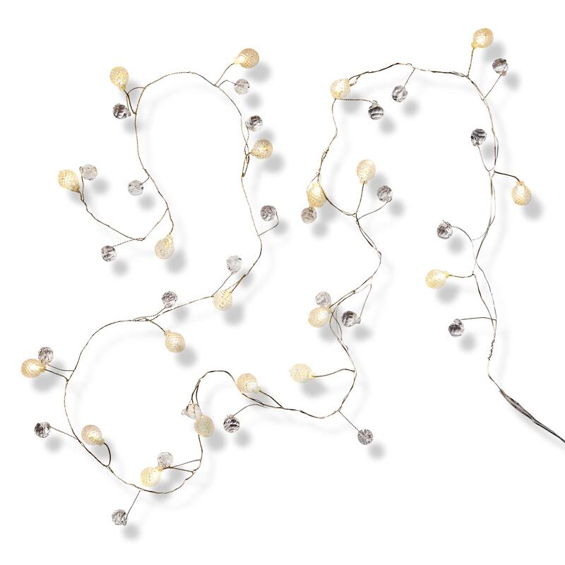 Glimmer Beads LED String Lights Multicolor Indoor Novelty Lighting 60in Long 1in Wide Perfect for Everyday Decor