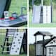 Backyard Discovery Whispering Point Light Gray Cedar Wood Swing Set - 15'3" x 11'6"