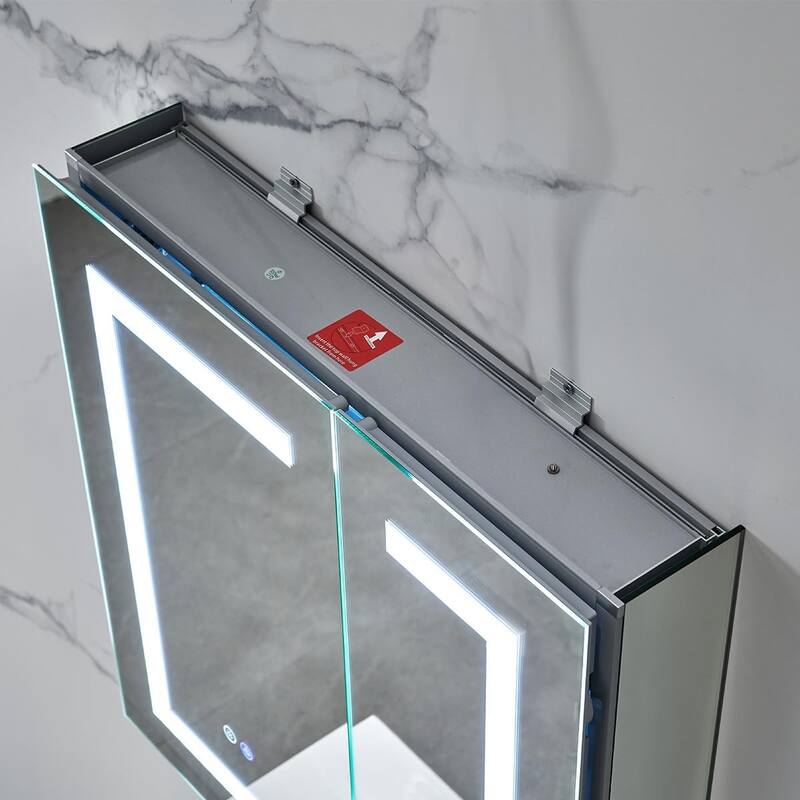 LED Lighted Bathroom Medicine Cabinet with Mirror