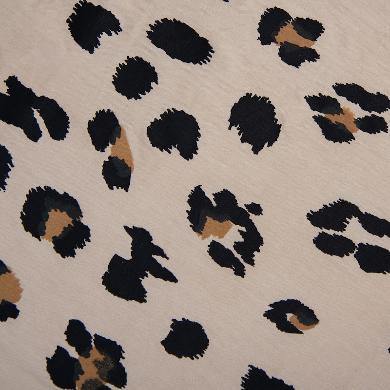 Rizzy Home Leopard Print Cotton Fitted Cribsheet - 28" X 52"