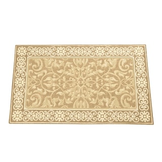 Scroll Border Tone-on-Tone Scrolling Design Accent Rugs - Bed Bath ...