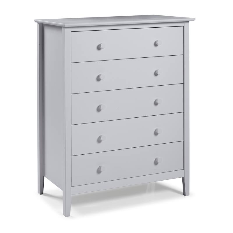Taylor & Olive Snowberry 5-drawer Pine Wood Tall Storage Dresser