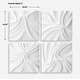 preview thumbnail 5 of 4, Uttermost 04368 Snowdrift 15" x 15" Sculptural Wall Panels - Set of 4