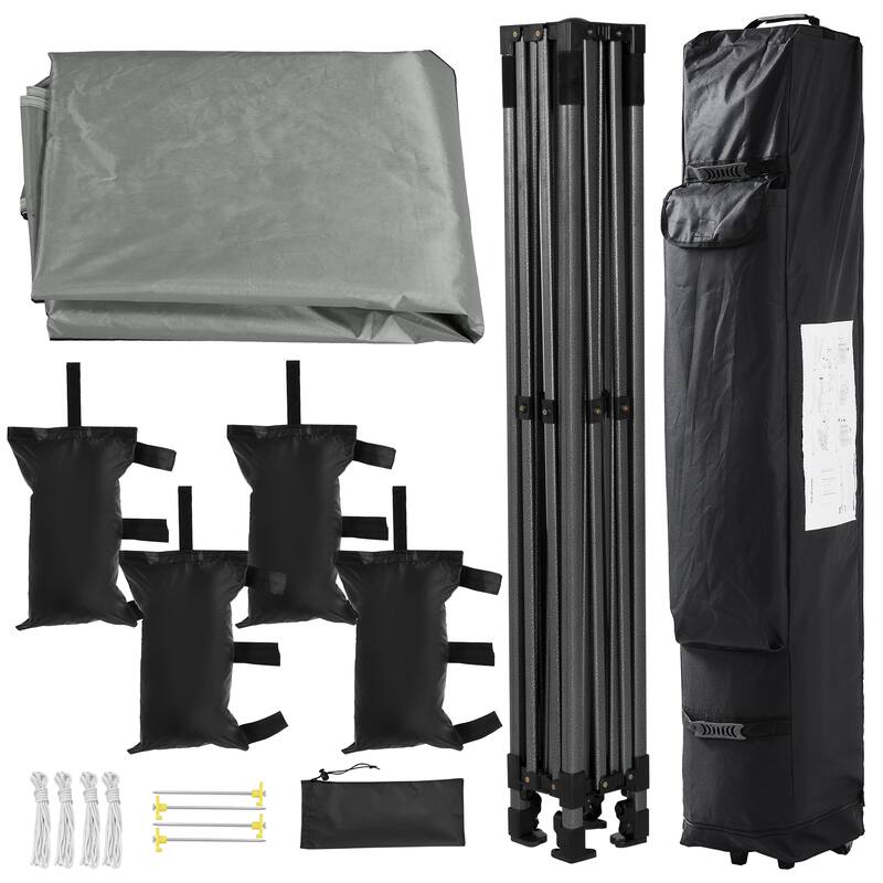 Yaheetech Adjustable Commercial Pop-up Canopy with Wheeled Carry Bag