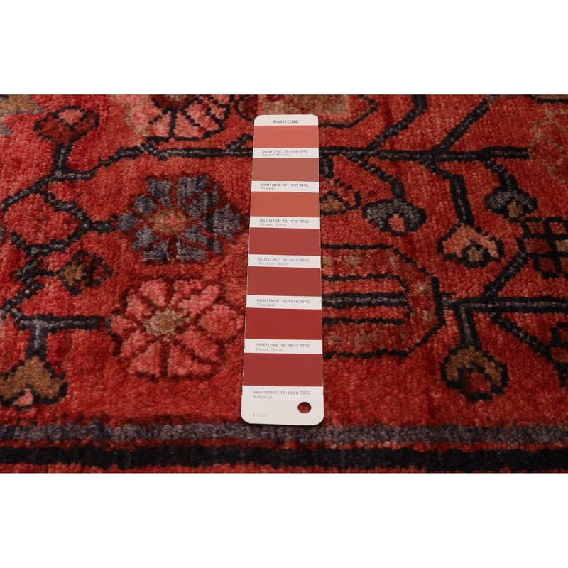ECARPETGALLERY Hand-knotted Anadol Red Wool Rug - 3'10 x 10'1