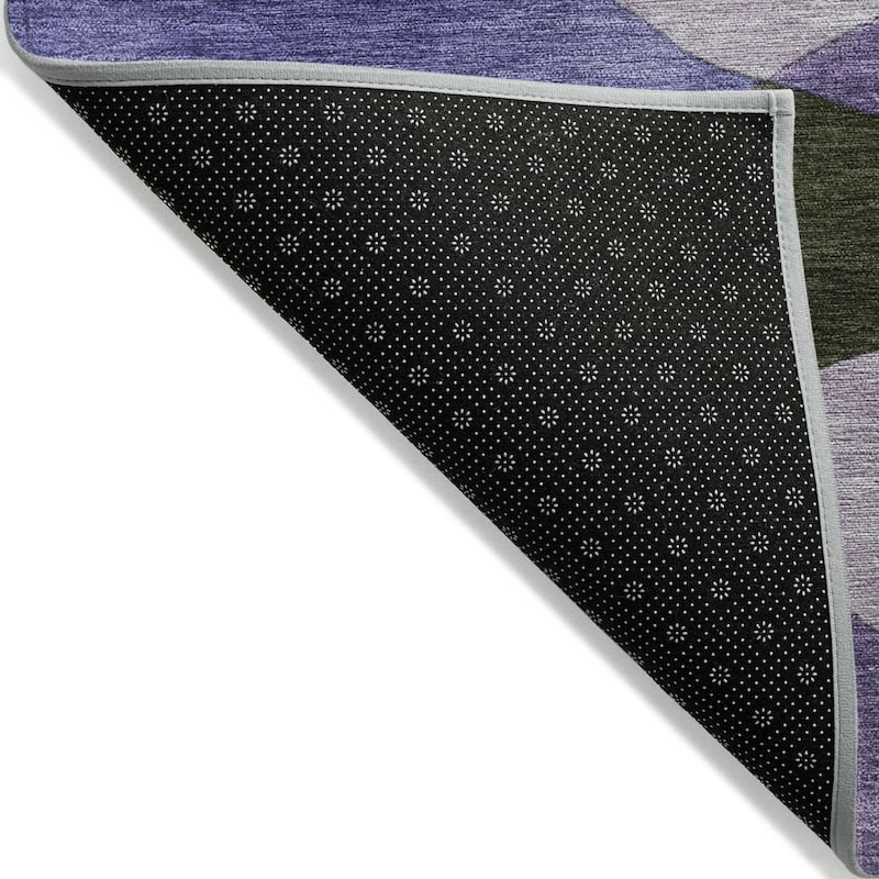 Machine Washable Indoor/Outdoor Modern Century Chantille Rug