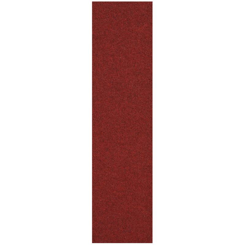 Foss Floors Accent 9"x36" Peel and Stick Indoor/Outdoor Carpet Tile Planks 8/Box - Sangria - 9" x 36"