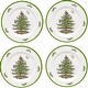 preview thumbnail 1 of 5, Spode Set of 4 Christmas Tree Melamine Salad Plates - 8" D 8" D - Multicolored - 4 Piece
