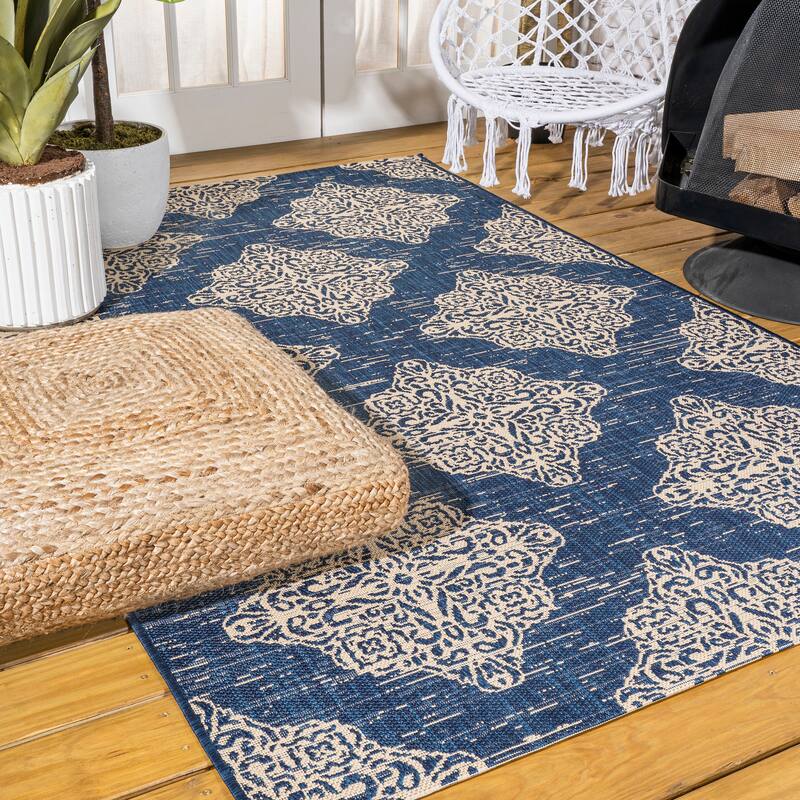 JONATHAN Y Arabesque Ornate Medallions Indoor/Outdoor Area Rug