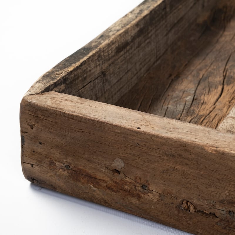 Carson Brown Reclaimed Wood Tray (Small)