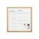 preview thumbnail 8 of 34, Martha Stewart Dry Erase Magnetic Monthly Calendar and with Woodgrain Frame