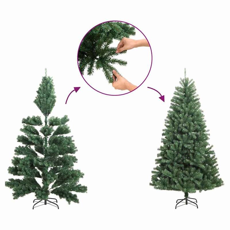 vidaXL Artificial Pre-lit Christmas Tree Pink in PVC - 59.06 in