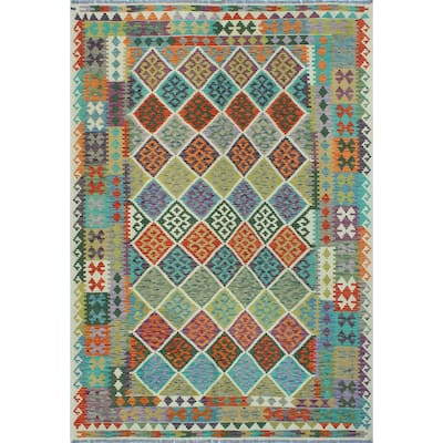Flatweave Zere Red/Ivory Rug - 6'9" x 10'0"