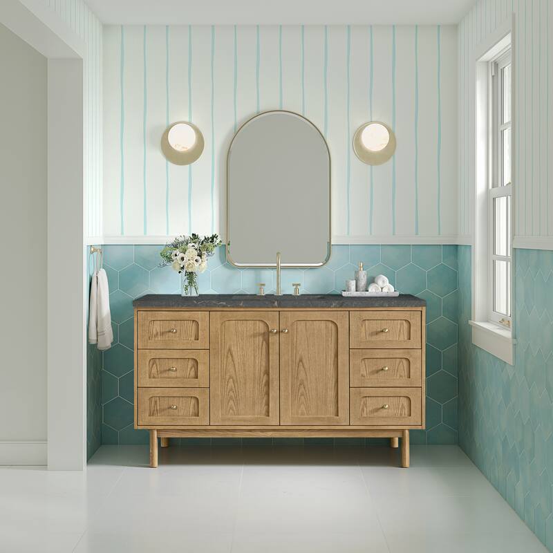 Laurent 60" Single Vanity, Light Natural Oak - 60S