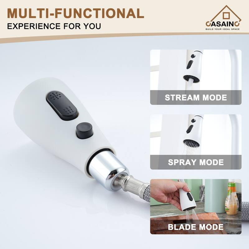 Single Handle Pull Down Sprayer Kitchen Faucet