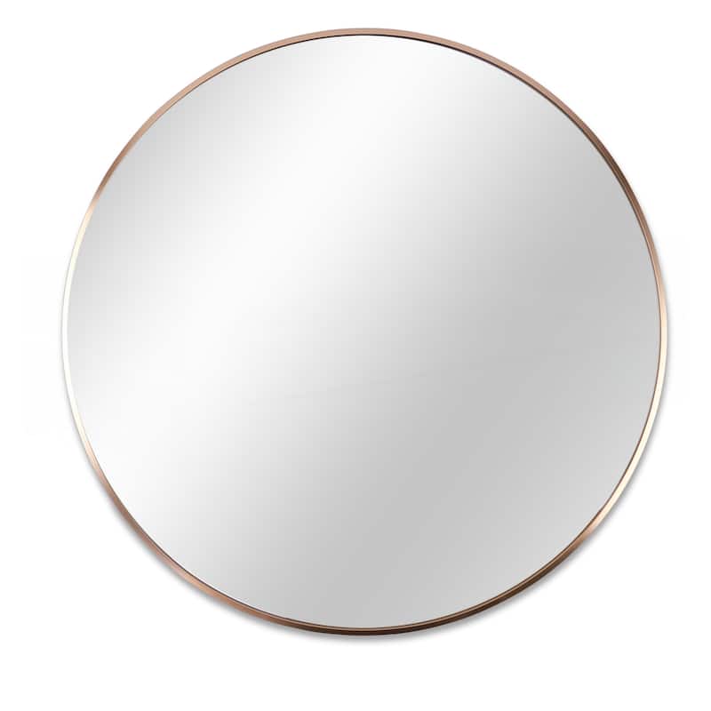 39 Inch Metal Framed Round Bathrrom Mirror for Wall